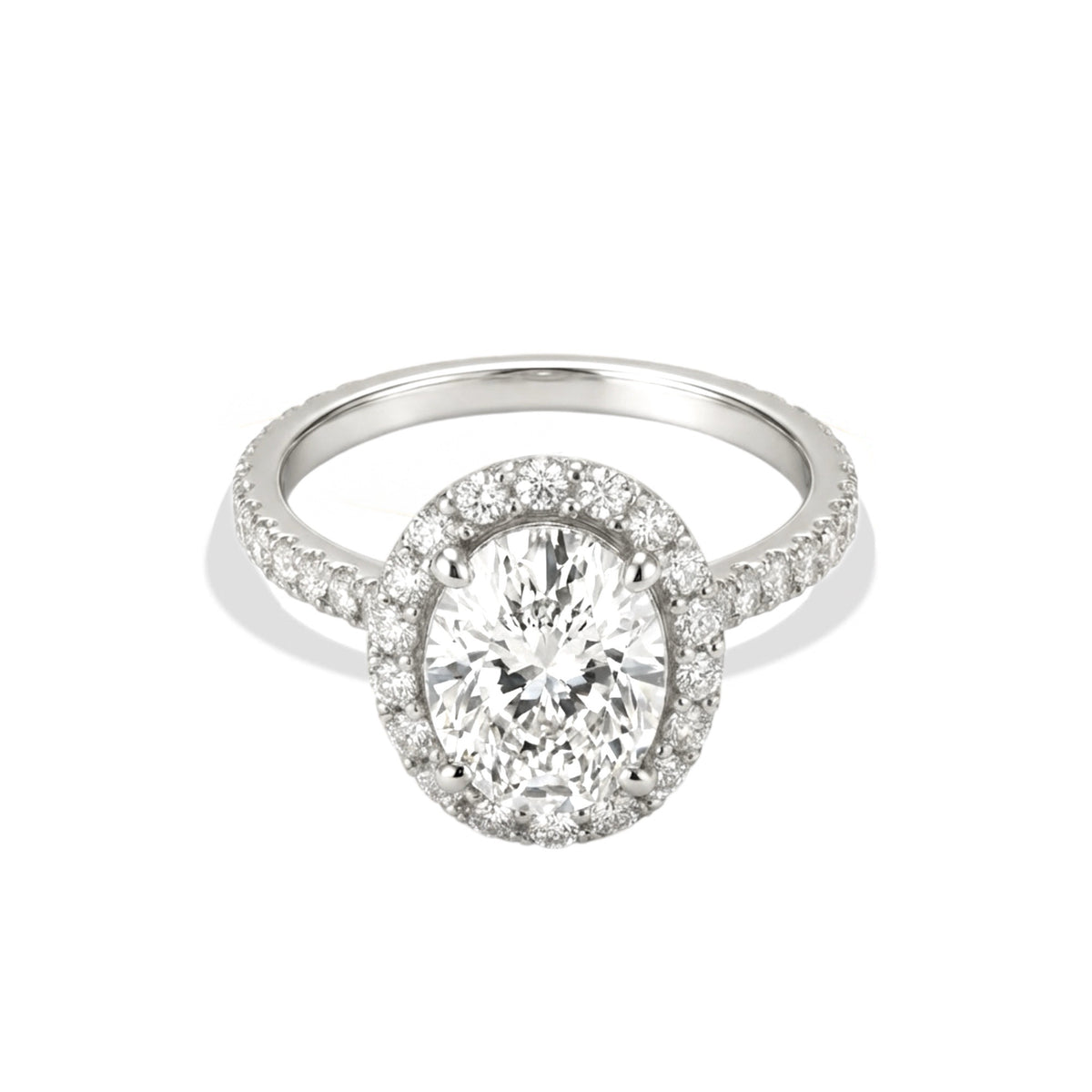 Cinderella Ring - White Silver