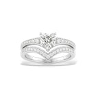 Bague Cluster (Duo) - Argent Blanc