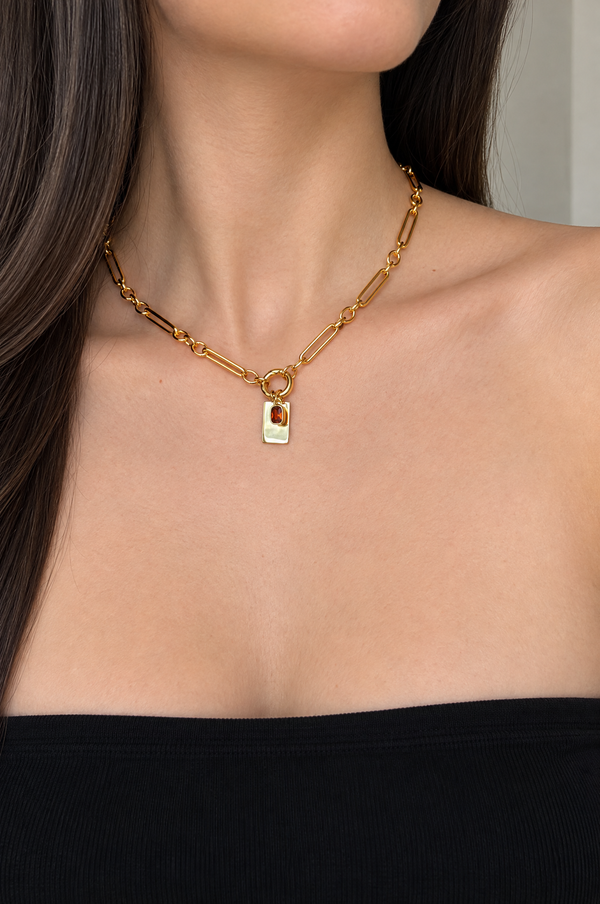 Maille Trombone Necklace - Gold-Plated Sterling Silver