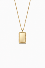 Signature Necklace - White Gold Plated Silver