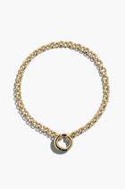 Latché Bracelet - White Gold Plated Silver
