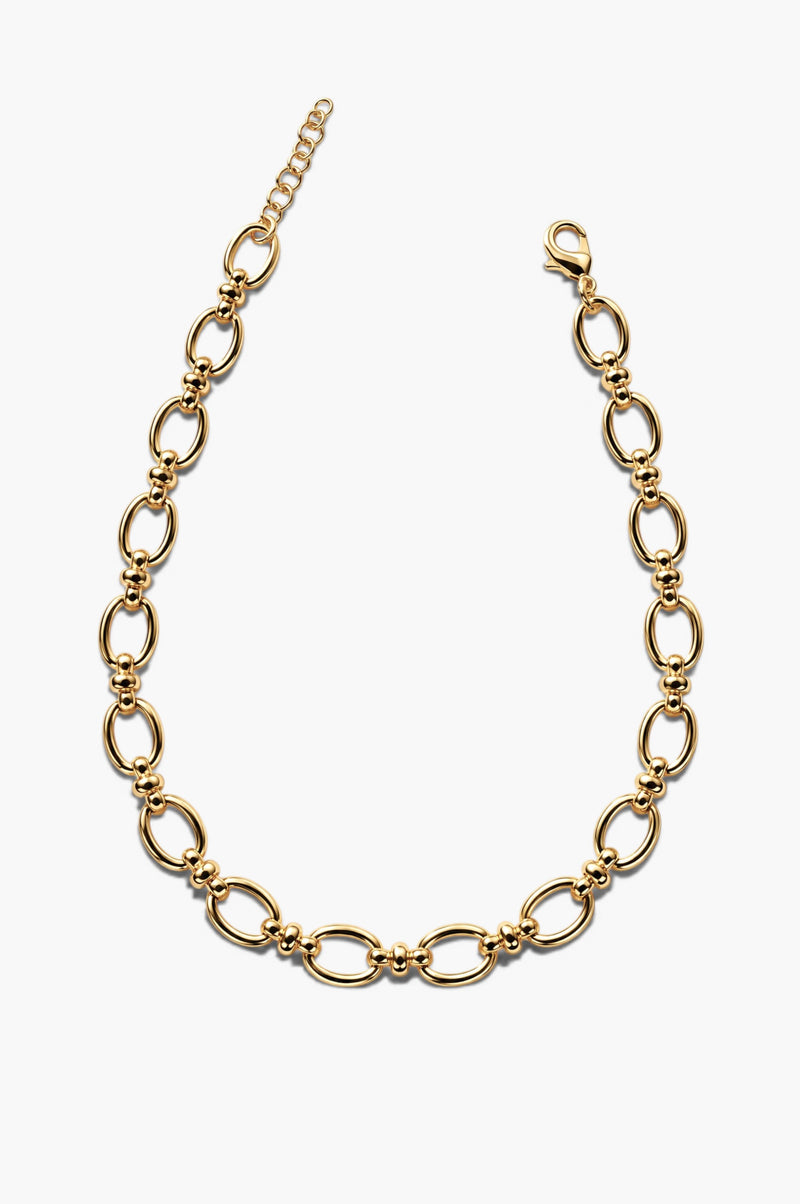 Liaison Necklace - White Gold Plated Silver