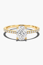 Mini Lucent Oval Ring - Sterling Silver
