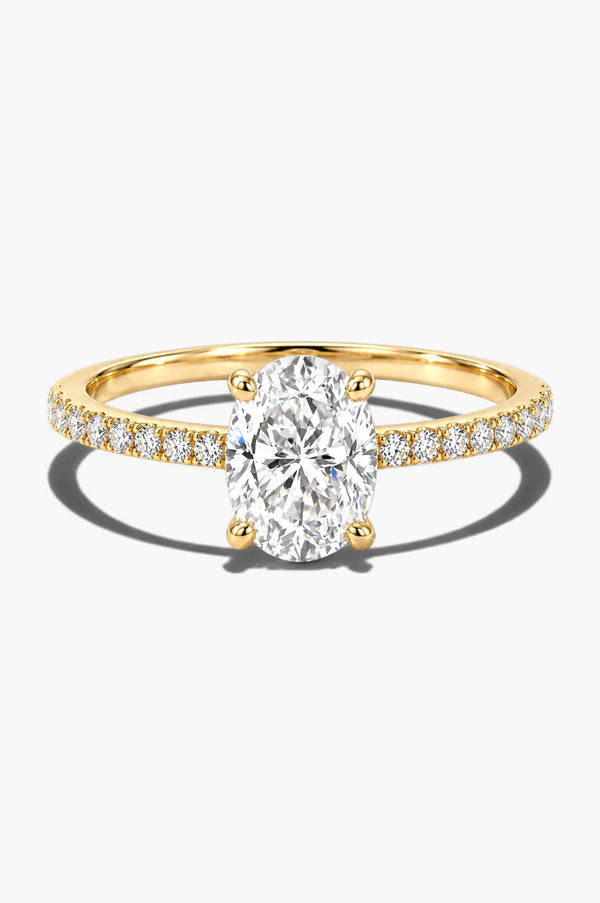 Mini Lucent Oval Ring - Sterling Silver