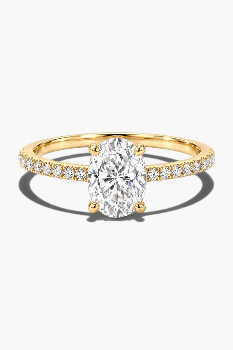 Mini Lucent Oval Ring - Sterling Silver