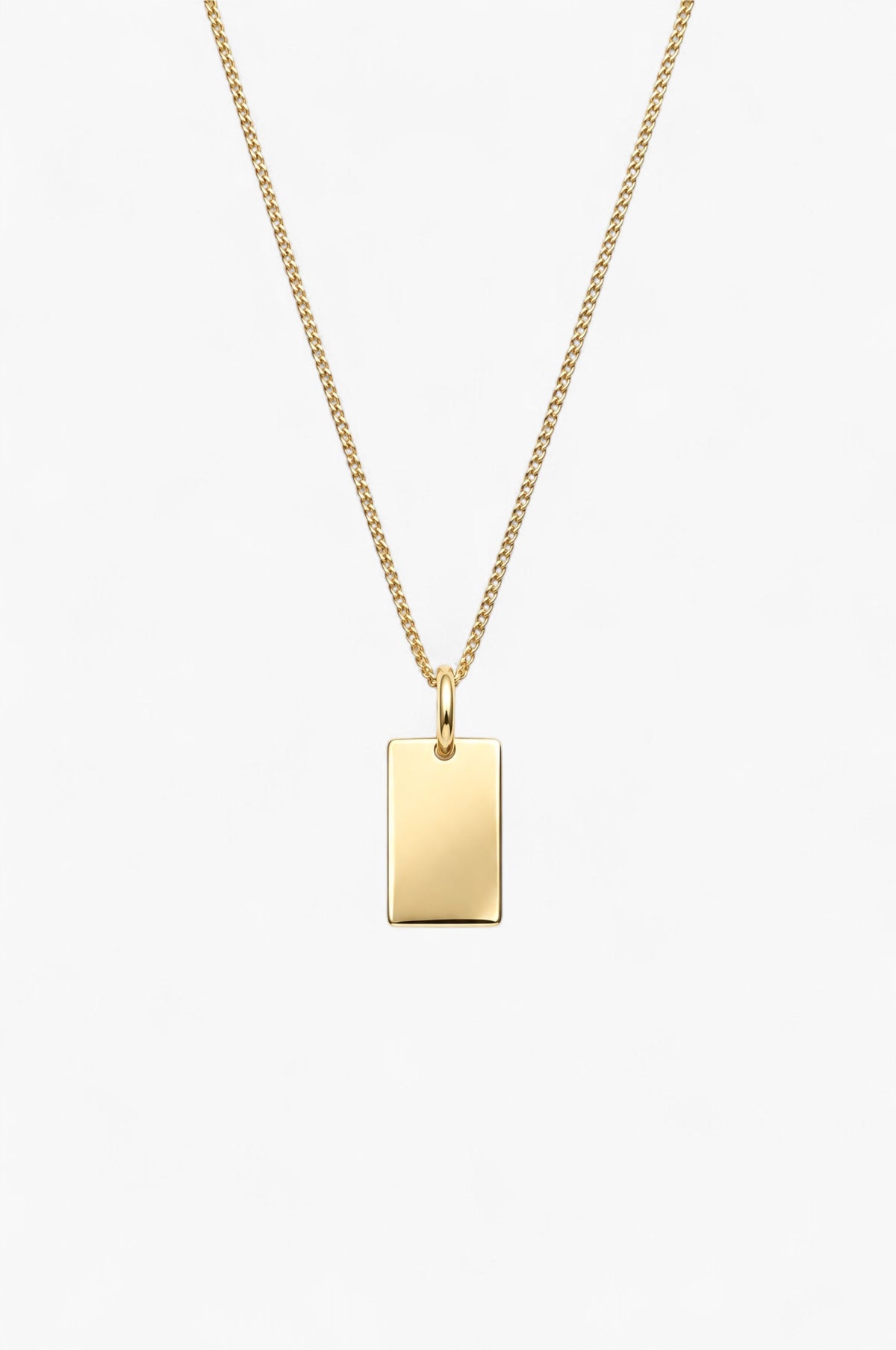 Una Necklace - White Gold Plated Silver