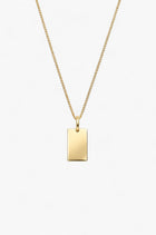 Una Necklace - White Gold Plated Silver