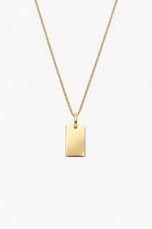 Una Necklace - White Gold Plated Silver
