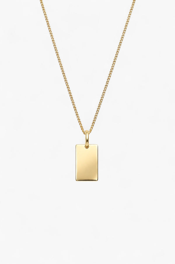 Una Necklace - White Gold Plated Silver