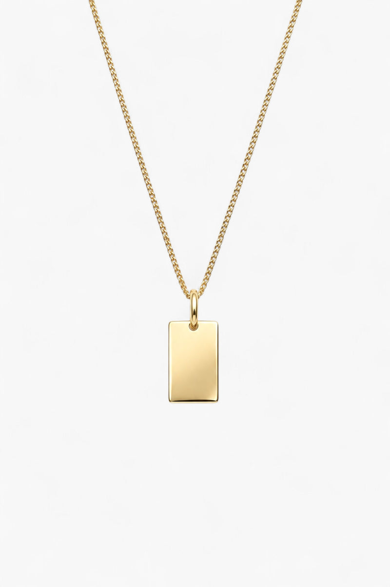Una Necklace - White Gold Plated Silver