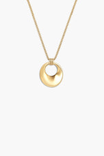 Umbrella Necklace - White Gold Plated Silver