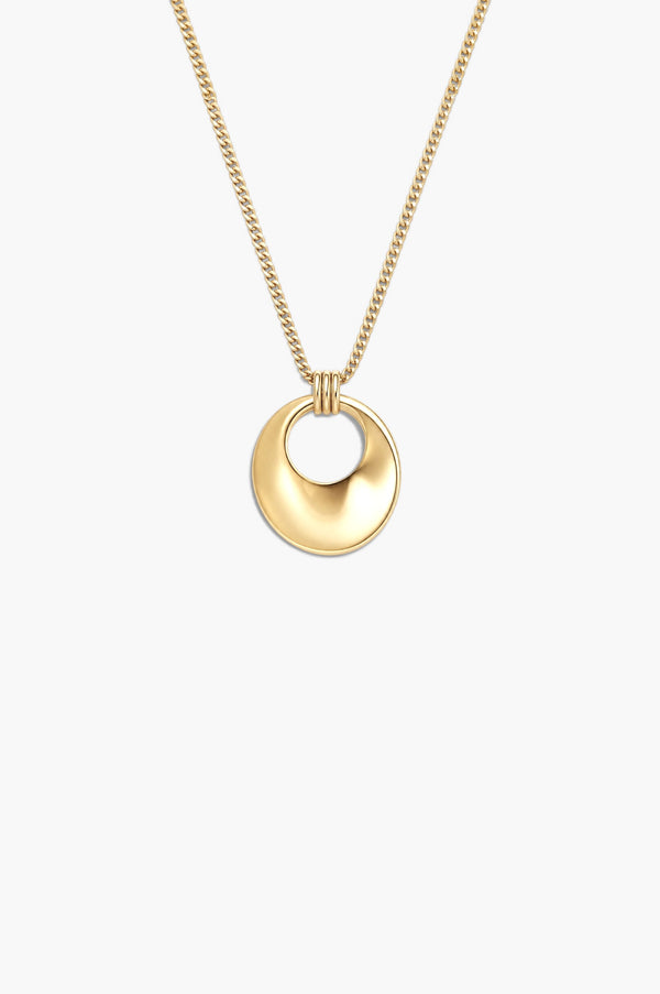 Umbrella Necklace - White Gold Plated Silver
