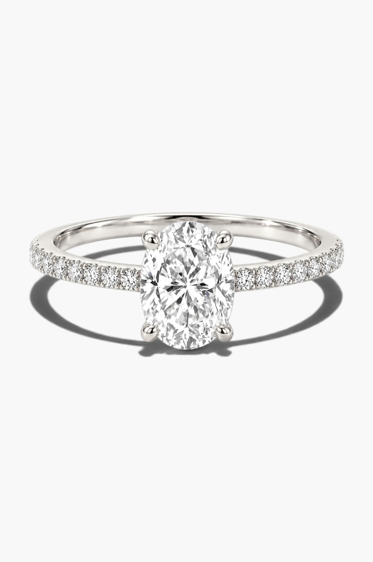 Mini Lucent Oval Ring - Sterling Silver