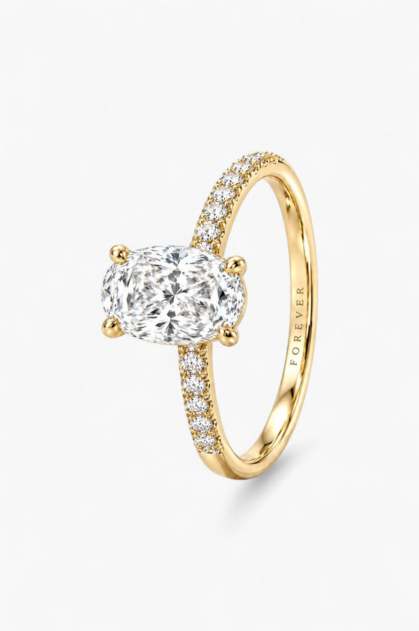 Mini Lucent Oval Ring - Sterling Silver