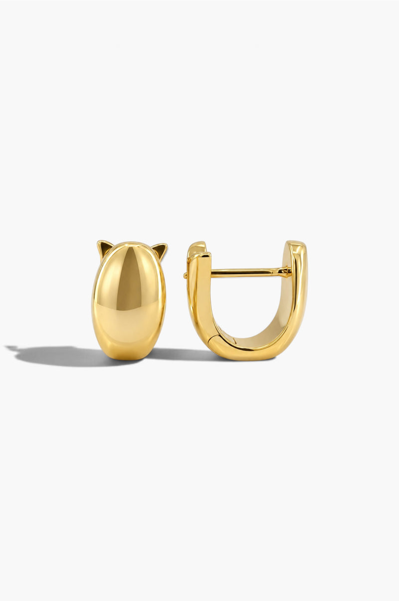 Helios Earrings - White Gold Plated Silver
